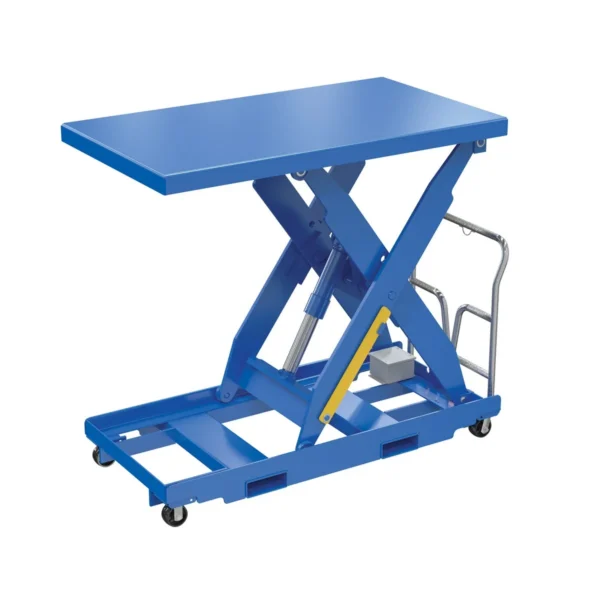Steel Portable Lift Table 430 Volt 3 Phase 36 In. x 48 In. 3000 Lb. Capacity Blue