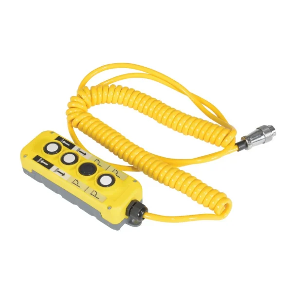 Plastic Power Lift Hand Control For Fully Powered Electric Floor Crane Models Yellow