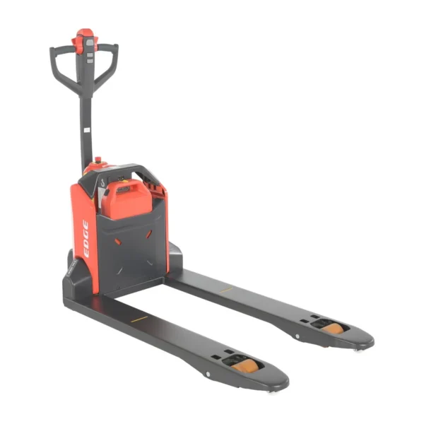 Steel Fully Powered Electric Pallet Truck 21 In. x 45 In. 3,300 Lb. Capacity Black
