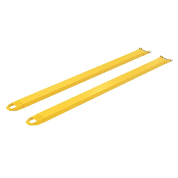 Steel Pin Style Fork Extensions 5 In. x 108 In. 4000 Lb. Capacity Yellow