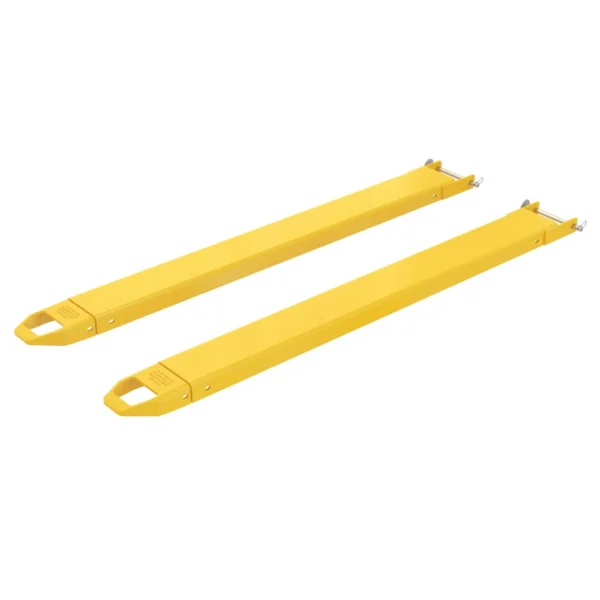 Steel Pin Style Fork Extensions 5 In. x 66 In. 4,000 Lb. Capacity Yellow