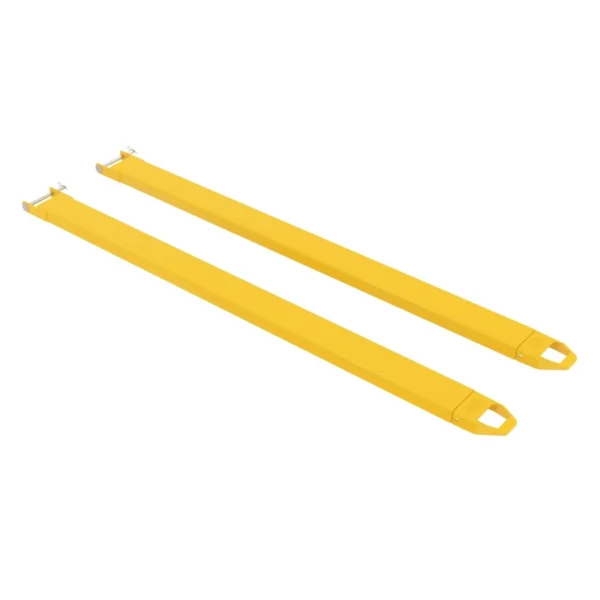 Steel Pin Style Fork Extensions 6 In. x 120 In. 4,000 Lb. Capacity Yellow