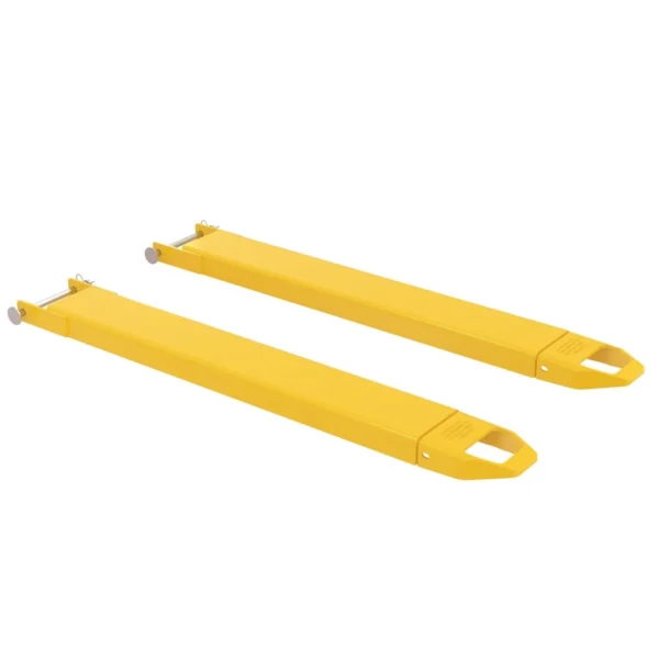 Steel Pin Style Fork Extensions 6 In. x 48 In. 4,000 Lb. Capacity Yellow