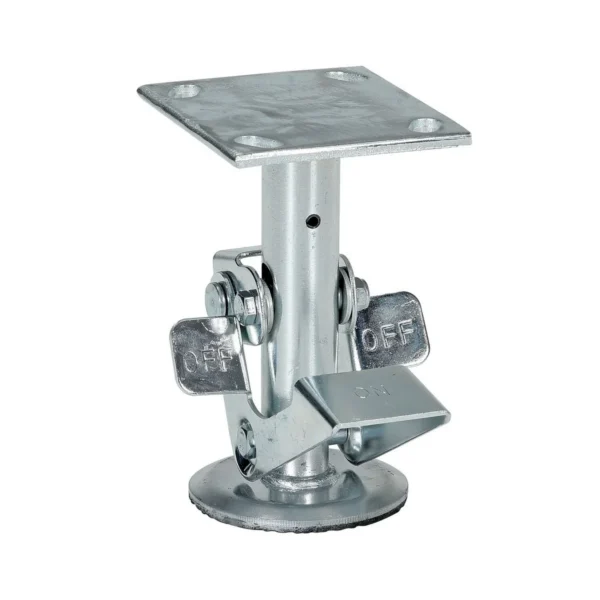 Galvanized Steel Top Mount Floor Lock 6-1/2 to 7-1/4 In. Height Gray