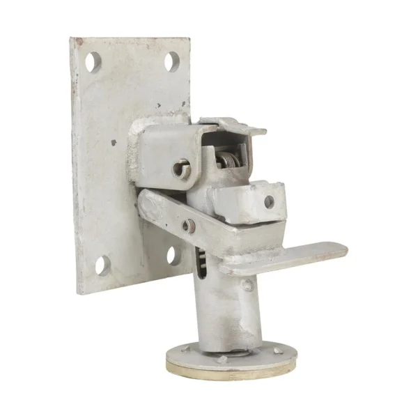 Steel Floor Lock 7 In. to 8-3/16 In. Height Silver
