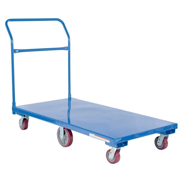 Steel Flat Bed Cart 30 In. x 60 In. 2,000 Lb. Capacity Blue