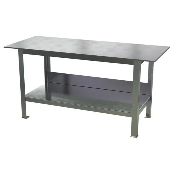 Steel Fixture Welding Table with 1/2 In. Thick Top 30 In. x 72 In. x 35-3/4 In. 8000 Lb. Capacity Bare