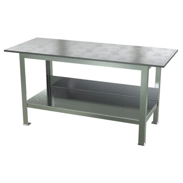 Steel Fixture Welding Table with 3/4 In. Thick Top 30 In. x 72 In. x 36 In. 8000 Lb. Capacity Bare