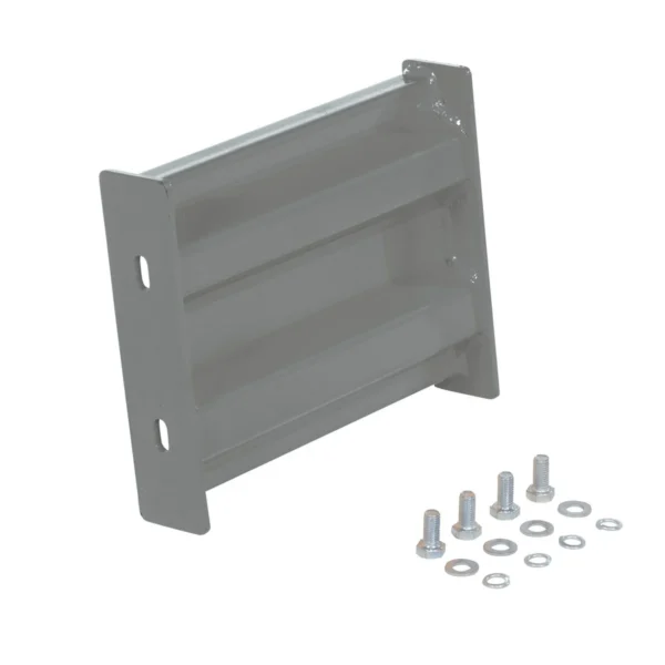 Steel 2 Ribbed Bolt On Style Guard Rail 12 In. Length Gray Semi Gloss