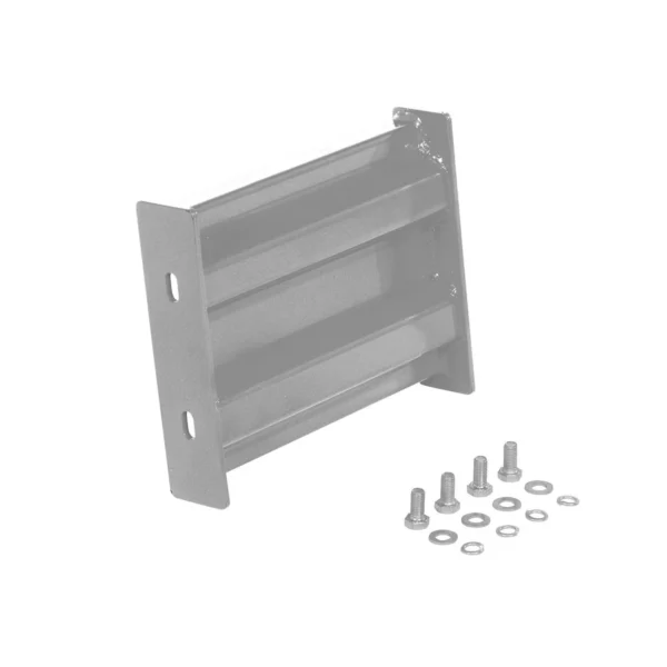 Steel 2 Ribbed Bolt On Style Guard Rail 12 In. Length Silver