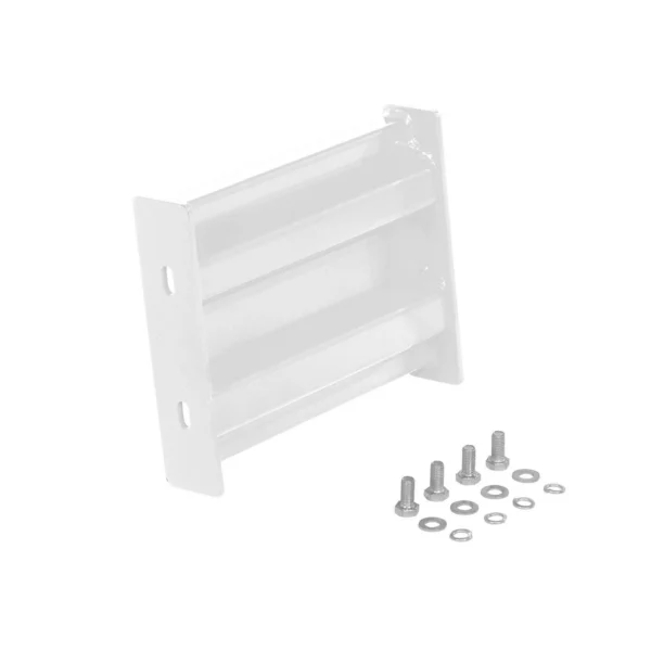 Steel 2 Ribbed Bolt On Style Guard Rail 12 In. Length White