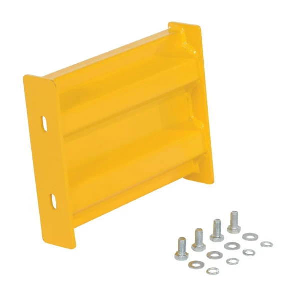 Steel 2 Ribbed Bolt On Style Guard Rail 12 In. Length Yellow