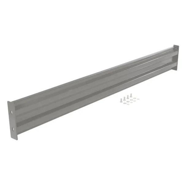 Steel 2 Ribbed Bolt On Style Guard Rail 113.875 In. Length Gray Semi Gloss