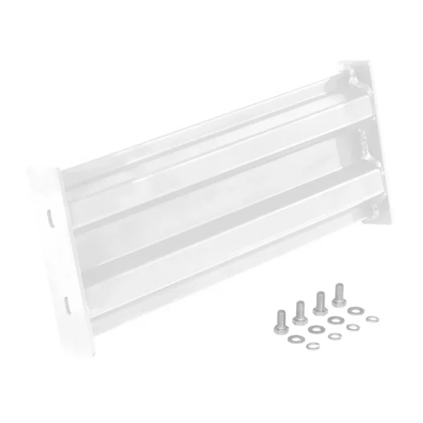 Steel 2 Ribbed Bolt On Style Guard Rail 24 In. Length White