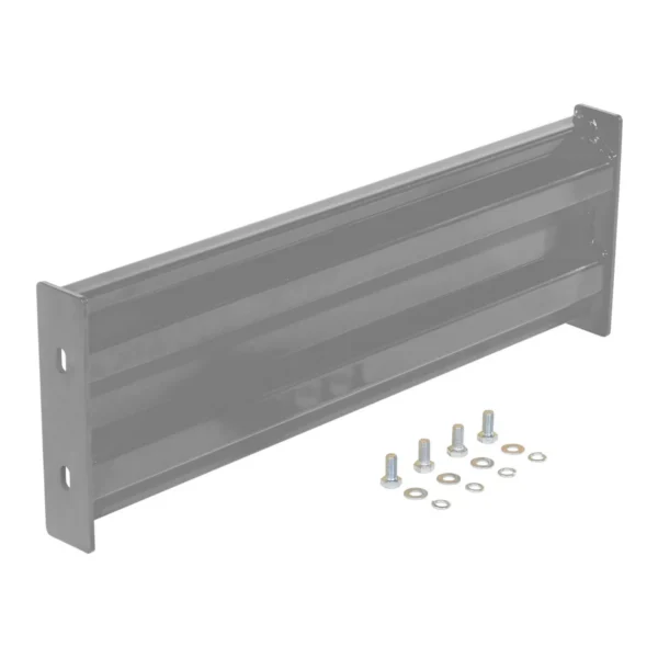 Steel 2 Ribbed Bolt On Style Guard Rail 29.875 In Length Gray Semi Gloss