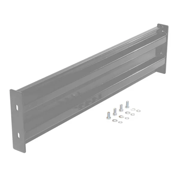 Steel 2 Ribbed Bolt On Style Guard Rail 41.875 In. Length Gray Semi Gloss