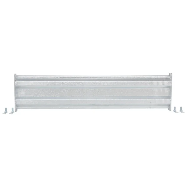 Galvanized Steel 2 Ribbed Bolt On Style Guard Rail 41.875 In. Length Gray