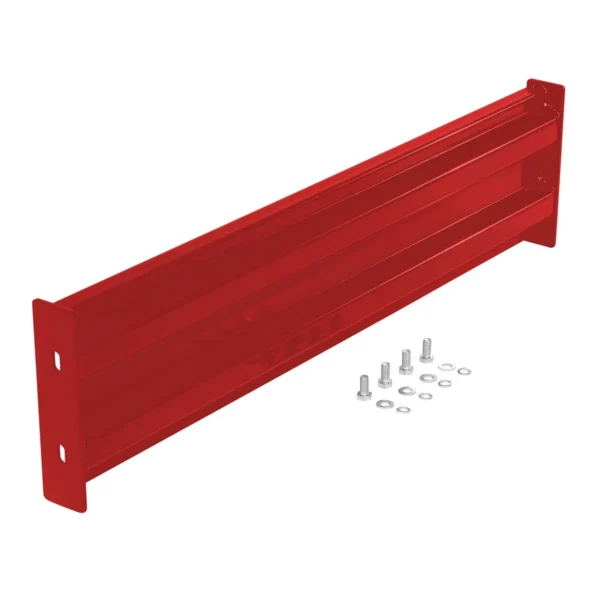 Steel 2 Ribbed Bolt On Style Guard Rail 41.875 In. Length Red