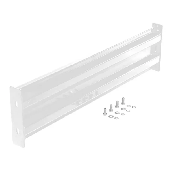 Steel 2 Ribbed Bolt On Style Guard Rail 41.875 In. Length White