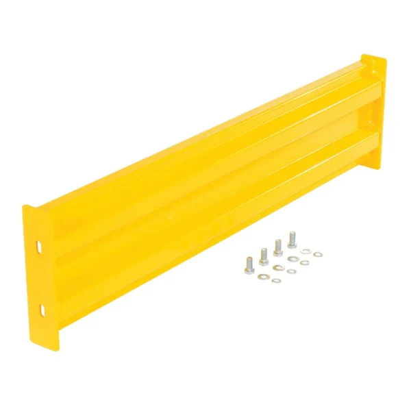 Steel 2 Ribbed Bolt On Style Guard Rail 41.875 In. Length Yellow