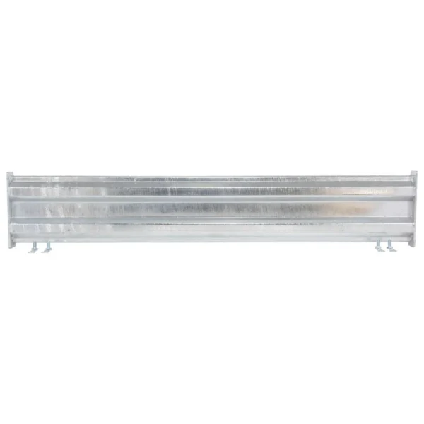 Galvanized Steel 2 Ribbed Bolt On Style Guard Rail 53.875 In. Length Gray