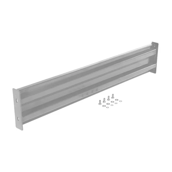 Steel 2 Ribbed Bolt On Style Guard Rail 53.875 In. Length Silver