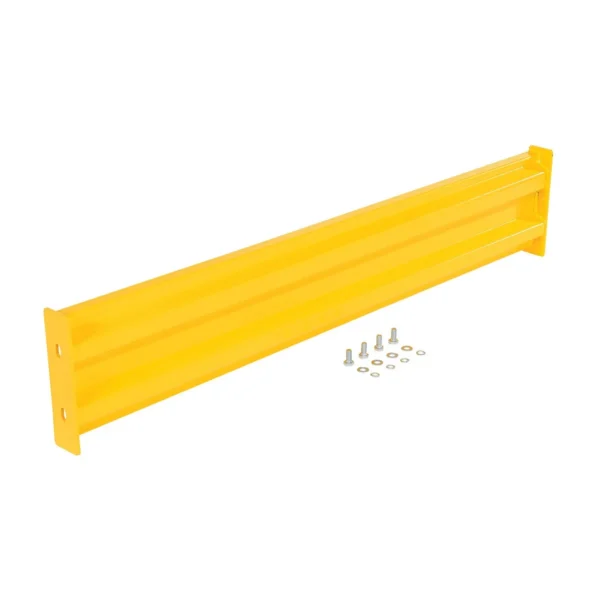 Steel 2 Ribbed Bolt On Style Guard Rail 53.875 In. Length Yellow
