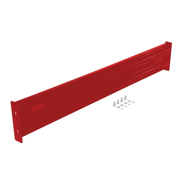 Steel 2 Ribbed Bolt On Style Guard Rail 65.875 In. Length Red