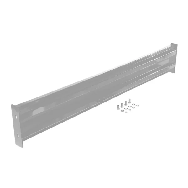 Steel 2 Ribbed Bolt On Style Guard Rail 65.875 In. Length Silver