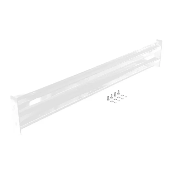 Steel 2 Ribbed Bolt On Style Guard Rail 65.875 In. Length White