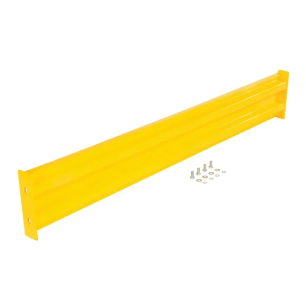 Steel 2 Ribbed Bolt On Style Guard Rail 65.875 In. Length Yellow