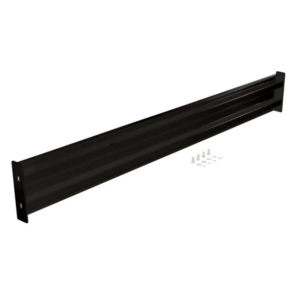Steel 2 Ribbed Bolt On Style Guard Rail 77.875 In. Length Black
