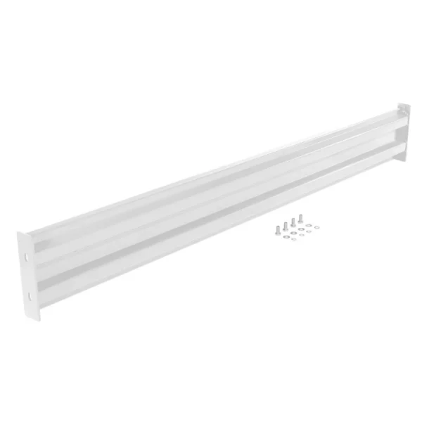 Steel 2 Ribbed Bolt On Style Guard Rail 77.875 In. Length White