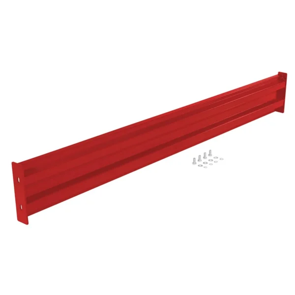 Steel 2 Ribbed Bolt On Style Guard Rail 89.875 In. Length Red