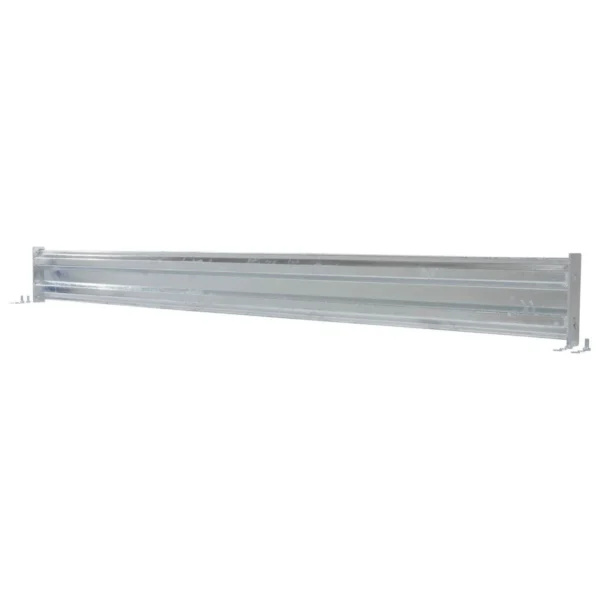Galvanized Steel 2 Ribbed Bolt On Style Guard Rail 101.875 In. Length Gray