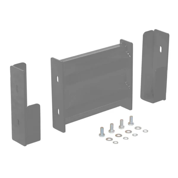 Steel 2 Ribbed Drop In Style Guard Rail 12 In. Length Gray Semi Gloss