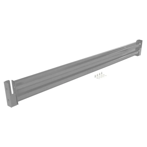 Steel 2 Ribbed Drop In Style Guard Rail 113.875 In. Length Gray Semi Gloss