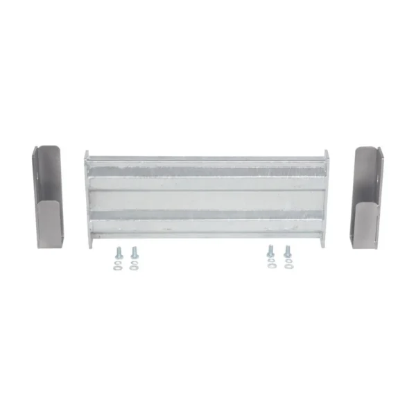Galvanized Steel 2 Ribbed Drop In Style Guard Rail 24 In. Length Gray