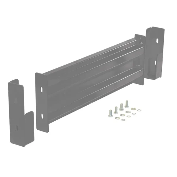 Steel 2 Ribbed Drop In Style Guard Rail 29.875 In Length Gray Semi Gloss