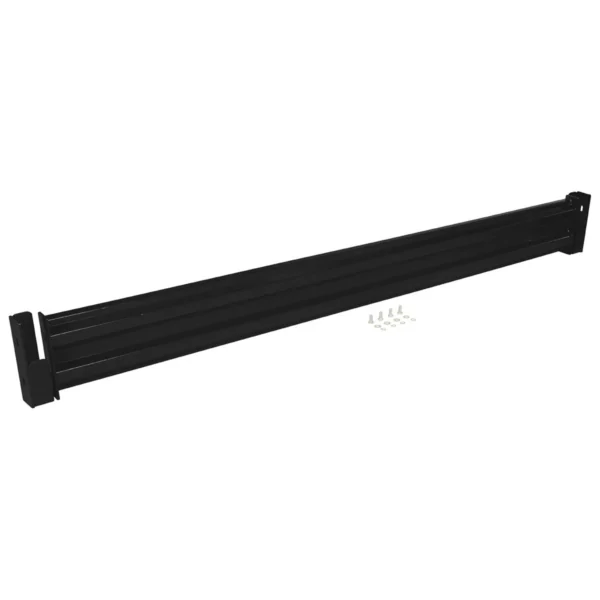 Steel 2 Ribbed Drop In Style Guard Rail 101.875 In. Length Black