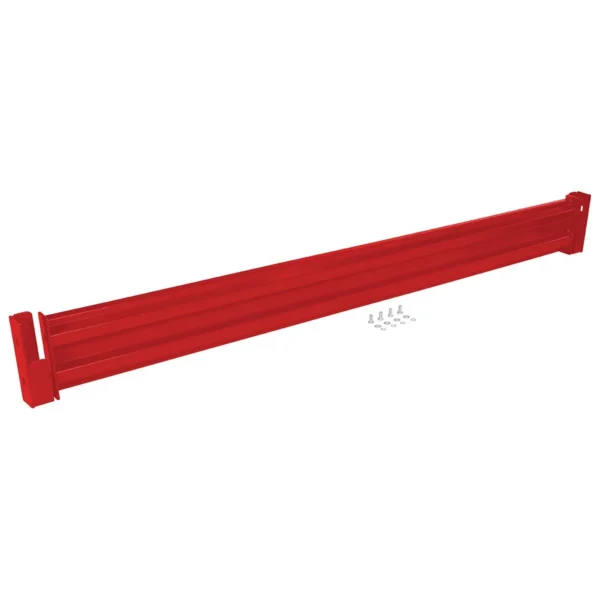 Steel 2 Ribbed Drop In Style Guard Rail 101.875 In. Length Red