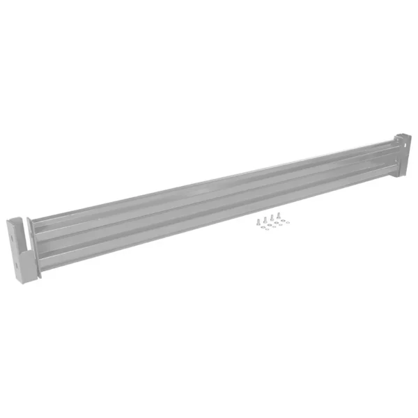 Steel 2 Ribbed Drop In Style Guard Rail 101.875 In. Length Silver