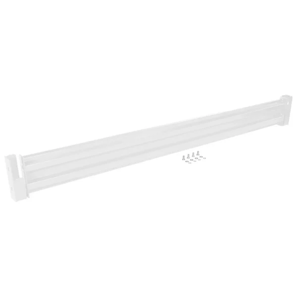 Steel 2 Ribbed Drop In Style Guard Rail 101.875 In. Length White