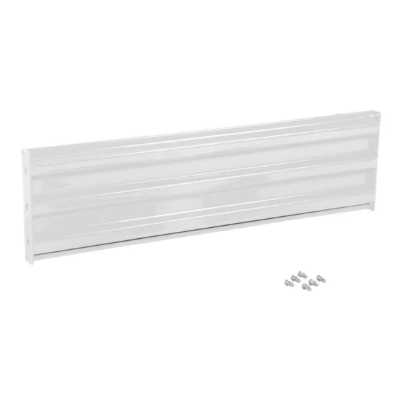 Steel 3 Ribbed Bolt On Style Guard Rail 53.875 In. Length White