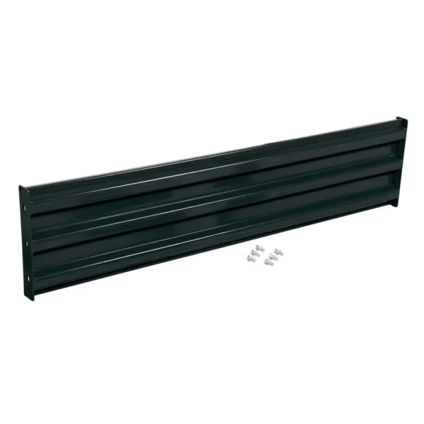 Steel 3 Ribbed Bolt On Style Guard Rail 65.875 In. Length Black