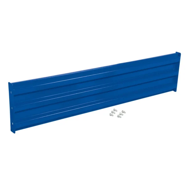 Steel 3 Ribbed Bolt On Style Guard Rail 65.875 In. Length Blue