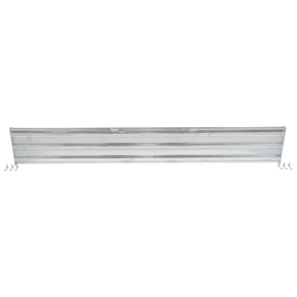 Galvanized Steel 3 Ribbed Bolt On Style Guard Rail 101.875 In. Length Gray