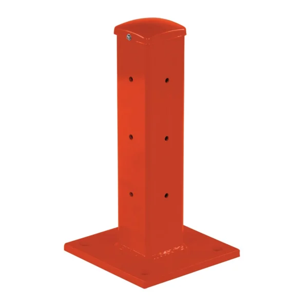 Steel Rigid Tube Post Bolt On Style 18 In. For 3 Ribbed Bolt On Style Guard Rails Orange