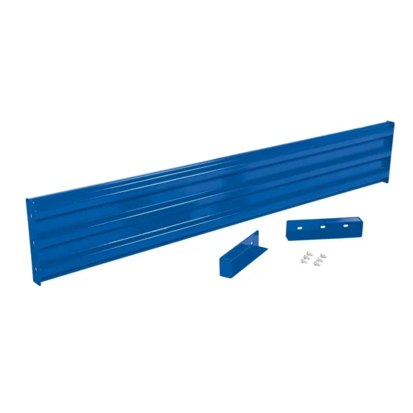 Steel 3 Ribbed Drop In Style Guard Rail 101.875 In. Length Blue