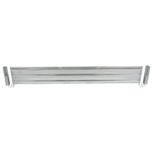 Galvanized Steel 3 Ribbed Drop In Style Guard Rail 101.875 In. Length 3 Ribbed Gray